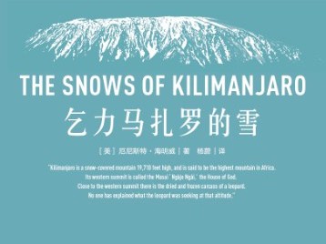 《乞力马扎罗的雪》豆瓣8.2 海明威短篇小说精选