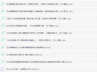 车载音乐 DJ串烧劲爆歌曲三百首